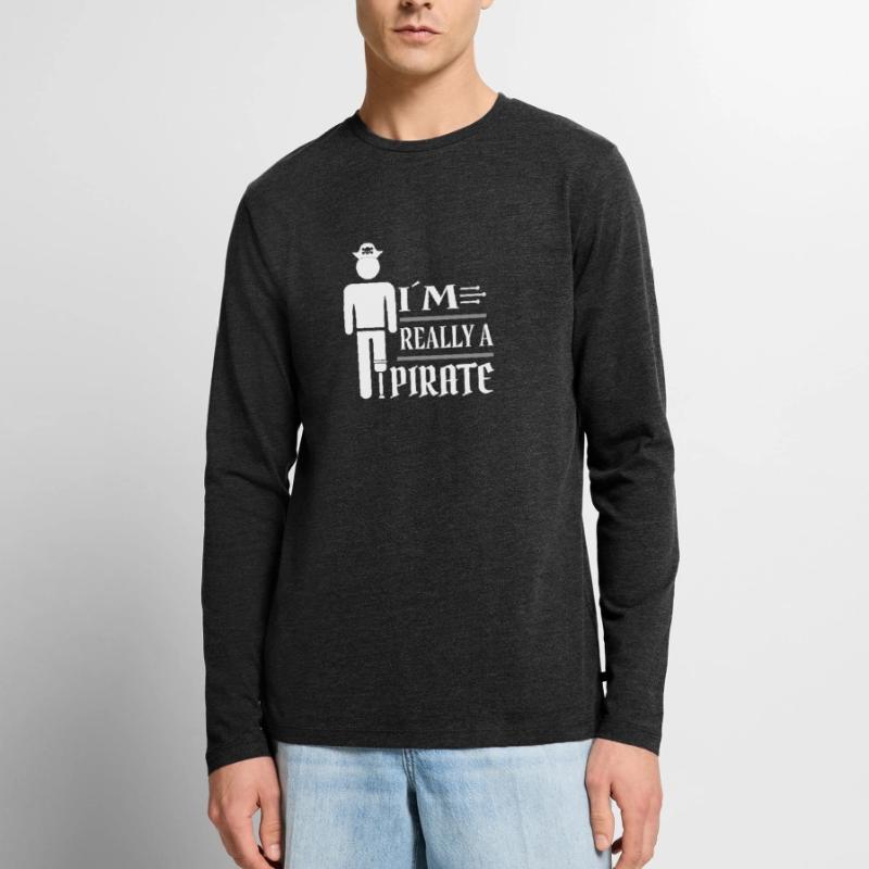 Assemblage d’amputation de jambe requis Handicap d’amputation T-shirt manches longues Premium bio Homme