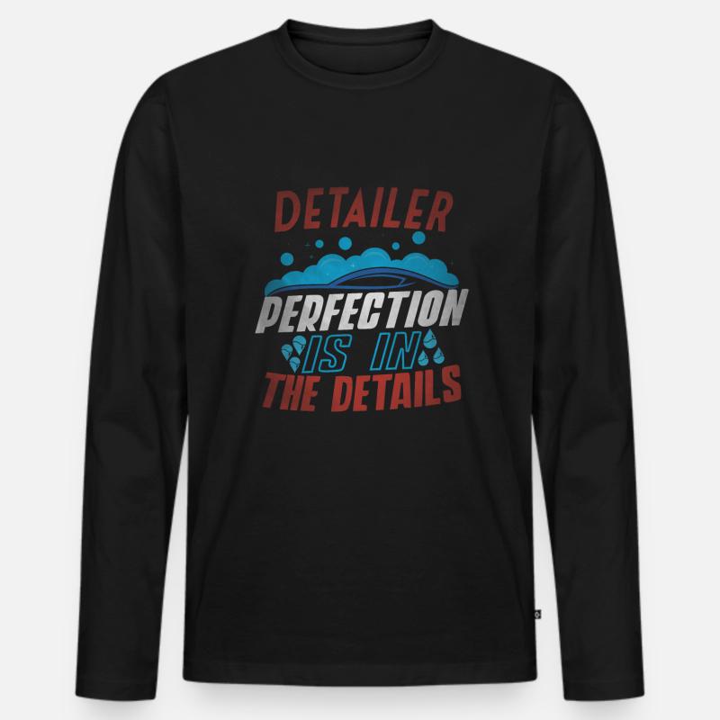 Mobile Autoaufbereitung Autoaufbereitung - Männer Premium Bio Langarmshirt - Schwarz