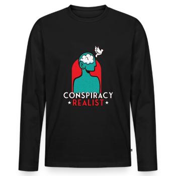 Conspiracy Theories Conspiracy Theorist Freemason - Men's Premium Organic Long Sleeve Shirt - black - Front - Nico (187cm)