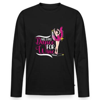 Ballet Ballerina Dance Dancer Dancing Ballet Gift - Men's Premium Organic Long Sleeve Shirt - black - Front - Nico (187cm)