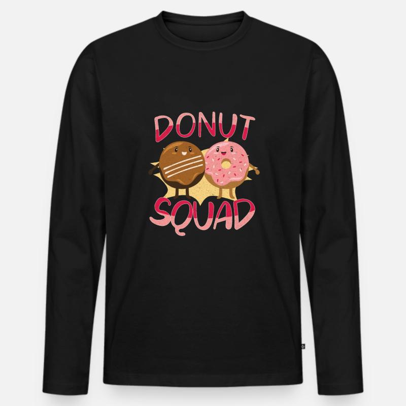 Donut Doughnut Baking Cake Baker - Männer Premium Bio Langarmshirt - Schwarz