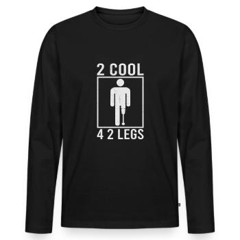 Handicapped Wheelchair Cyborg Leg Arm Amputee - Männer Premium Bio Langarmshirt - Schwarz - Vorne - Nico (187cm)