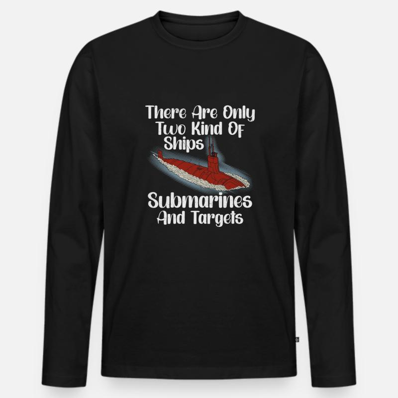 Submariner Definition Submarines Veteran Gift - Männer Premium Bio Langarmshirt - Schwarz