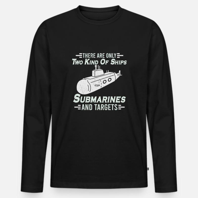 Submariner Definition Submarines Veteran Gift - Männer Premium Bio Langarmshirt - Schwarz
