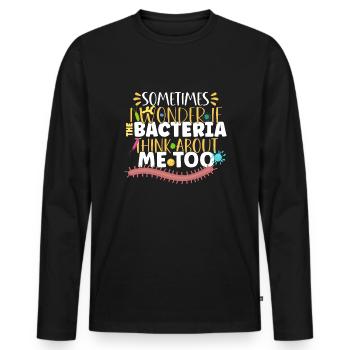 Microbiologist Microbiology Lab Staph Biology - Men's Premium Organic Long Sleeve Shirt - black - Front - Nico (187cm)