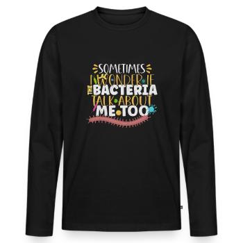 Microbiologist Microbiology Lab Staph Biology - Men's Premium Organic Long Sleeve Shirt - black - Front - Nico (187cm)