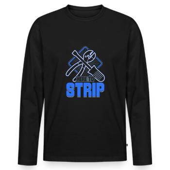 Elektriker Elektroingenieur Lineman Electrical - Männer Premium Bio Langarmshirt - Schwarz - Vorne - Nico (187cm)