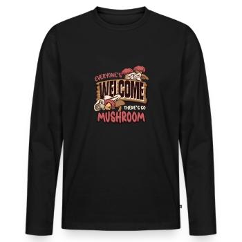 Morels Mushroom Picker Mushroom Farmer Mushroom - T-shirt manches longues Premium bio Homme - noir - Devant - Nico (187cm)