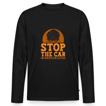 Goldgräber Goldbergbau Goldwaschen Goldmine - Männer Premium Bio Langarmshirt - Schwarz - Vorne - Nico (187cm)
