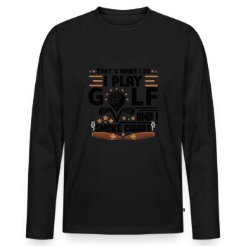 Coffee Lover Caffeine Molecule Java Latte Espresso - Männer Premium Bio Langarmshirt - Schwarz - Vorne - Nico (187cm)