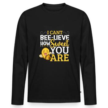 Honey Bee Beekeeping Beekeeper Honeybee Beekeeping - Männer Premium Bio Langarmshirt - Schwarz - Vorne - Nico (187cm)