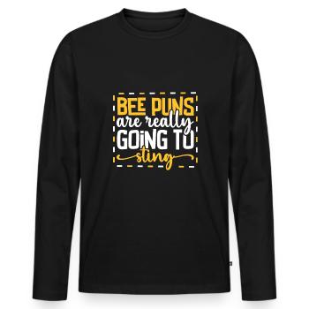 Honey Bee Beekeeping Beekeeper Honeybee Beekeeping - Männer Premium Bio Langarmshirt - Schwarz - Vorne - Nico (187cm)
