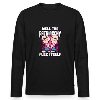 Féminisme Le pouvoir des femmes pro-choix Pro Avortement - T-shirt manches longues Premium bio Homme - noir - Devant - Nico (187cm)