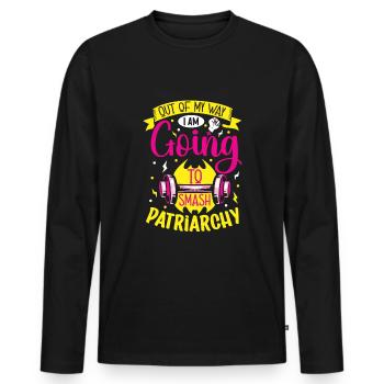 Feminism Women's Power Pro-choice Pro Abortion - Men's Premium Organic Long Sleeve Shirt - black - Front - Nico (187cm)