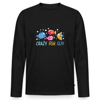 Aquaristik Aquarium Keeper Fishkeeper - Männer Premium Bio Langarmshirt - Schwarz - Vorne - Nico (187cm)
