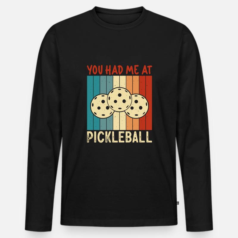 Pickleball Player Pickleball Paddle Pickleball - Männer Premium Bio Langarmshirt - Schwarz
