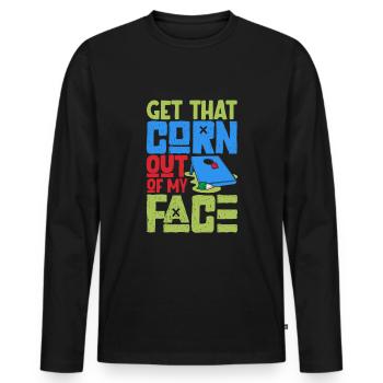 Cornhole Throwing Cornhole Player Cornhole Lover Cornhole lover - T-shirt manches longues Premium bio Homme - noir - Devant - Nico (187cm)
