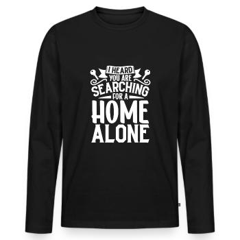 Real Estate Agent Realtor Home Closing Investor - Men's Premium Organic Long Sleeve Shirt - black - Front - Nico (187cm)