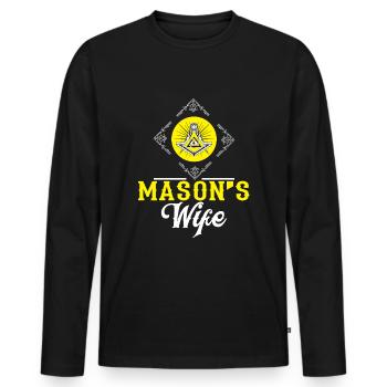 Conspiracy theories Conspiracy theorists - Men's Premium Organic Long Sleeve Shirt - black - Front - Nico (187cm)