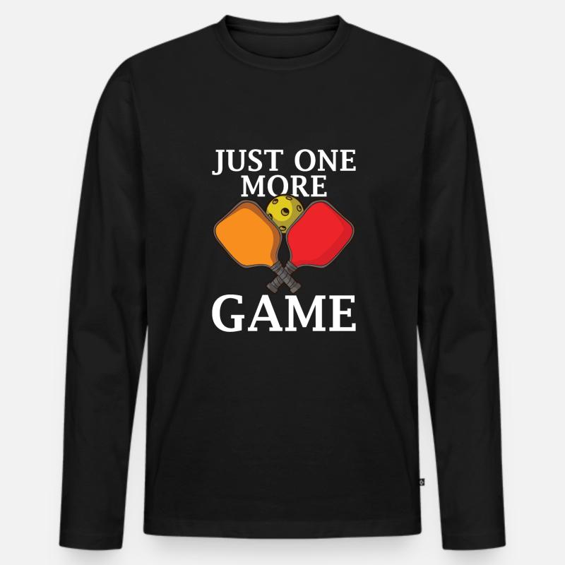 Pickleball Player Pickleball Paddle Pickleball - Männer Premium Bio Langarmshirt - Schwarz