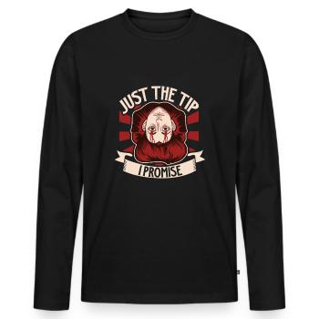 True Crime Murder Spy Crime Intérêt Idée cadeau - T-shirt manches longues Premium bio Homme - noir - Devant - Nico (187cm)