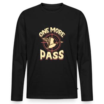 Duck Hunt Duck Hunter Bird Hunting Duck Hunting - Men's Premium Organic Long Sleeve Shirt - black - Front - Nico (187cm)