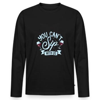Wine making Wine Maker Wine Lover Wine Fan - Männer Premium Bio Langarmshirt - Schwarz - Vorne - Nico (187cm)