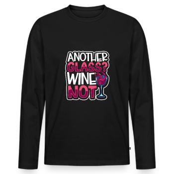 Wine making Wine Maker Wine Lover Wine Fan - Männer Premium Bio Langarmshirt - Schwarz - Vorne - Nico (187cm)