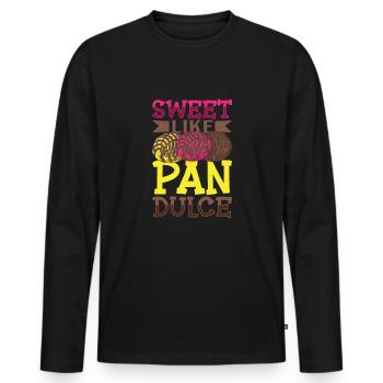 Spanischer Humor Conchas Mexikanisches Brot - Männer Premium Bio Langarmshirt - Schwarz - Vorne - Nico (187cm)