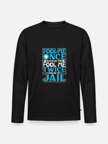 Police Cop Officer Police Office - Men's Premium Organic Long Sleeve Shirt - black