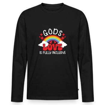 Pansexual Gay Pansexuality Asexual Asexuality - Männer Premium Bio Langarmshirt - Schwarz - Vorne - Nico (187cm)