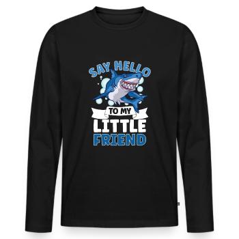 Shark Ocean Predator Plongée sous-marine - T-shirt manches longues Premium bio Homme - noir - Devant - Nico (187cm)