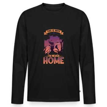 Deer Hunting Deer Hunters Hunting Season Buck Hunting - Men's Premium Organic Long Sleeve Shirt - black - Front - Nico (187cm)