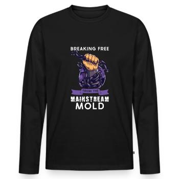 Conspiracy Theories Conspiracy Theorist Freemason - Men's Premium Organic Long Sleeve Shirt - black - Front - Nico (187cm)
