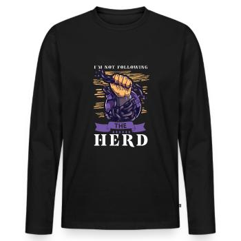 Conspiracy Theories Conspiracy Theorist Freemason - Men's Premium Organic Long Sleeve Shirt - black - Front - Nico (187cm)