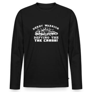 Demo Derby Demolition Derby Demolition Derby - Men's Premium Organic Long Sleeve Shirt - black - Front - Nico (187cm)