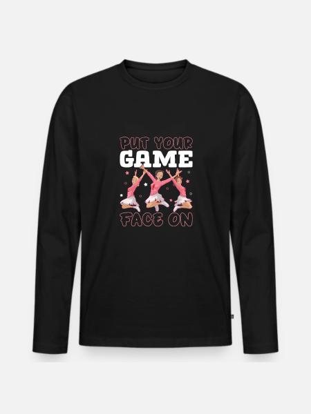 Cheerleader Cheerleader-outfit - Männer Premium Bio Langarmshirt - Schwarz