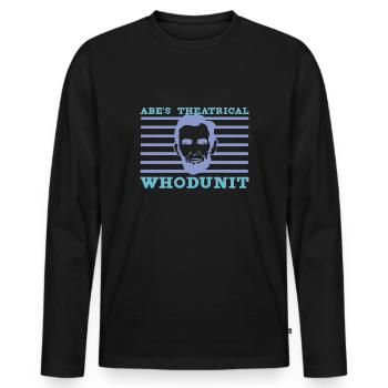 Abraham Lincoln TheaterTheatre US History - Men's Premium Organic Long Sleeve Shirt - black - Front - Nico (187cm)