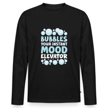 Soap Making Soap Boiler Soap Bubble Bubble - Men's Premium Organic Long Sleeve Shirt - black - Front - Nico (187cm)