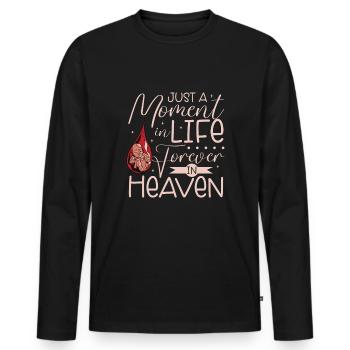 perte du nourrisson, fausse couche, conscience, - T-shirt manches longues Premium bio Homme - noir - Devant - Nico (187cm)