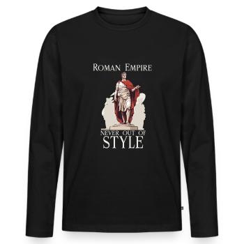 Julius Caesar Roman History Roman Empire - Men's Premium Organic Long Sleeve Shirt - black - Front - Nico (187cm)