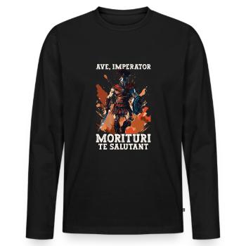 Julius Caesar Roman History Roman Empire - Men's Premium Organic Long Sleeve Shirt - black - Front - Nico (187cm)