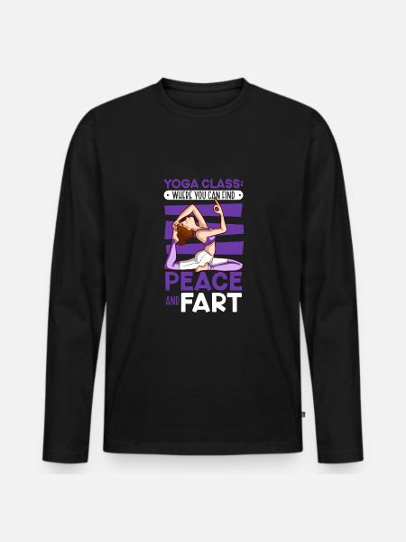 Yoga Mindfulness Practic Meditation Manifestation - Men's Premium Organic Long Sleeve Shirt - black