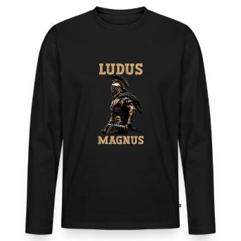 Julius Caesar Roman History Roman Empire - Men's Premium Organic Long Sleeve Shirt - black - Front - Nico (187cm)