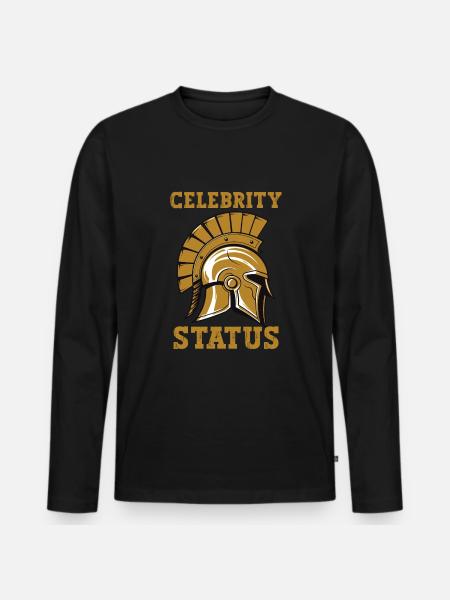 Julius Cæsar Romerhistorie Romerriget - Premium økologisk langærmet T-shirt til mænd - sort