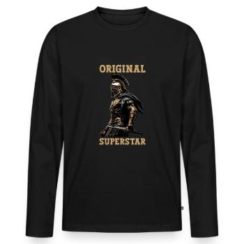 Julius Caesar Roman History Roman Empire - Men's Premium Organic Long Sleeve Shirt - black - Front - Nico (187cm)
