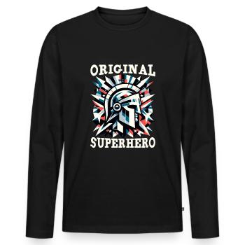 Julius Caesar Roman History Roman Empire - Men's Premium Organic Long Sleeve Shirt - black - Front - Nico (187cm)