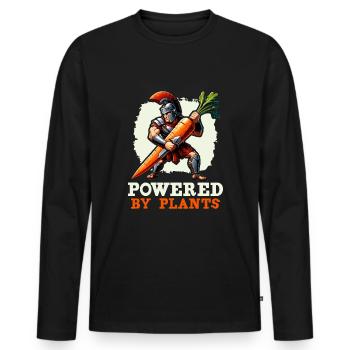 Julius Cäsar Römische Geschichte Römisches Reich - Männer Premium Bio Langarmshirt - Schwarz - Vorne - Nico (187cm)