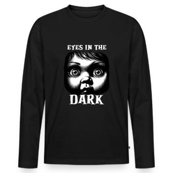 Enquêteur paranormal Fantôme Halloween Evp Haunte - T-shirt manches longues Premium bio Homme - noir - Devant - Nico (187cm)