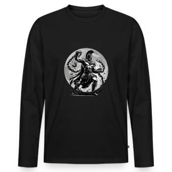 Julius Cäsar Römische Geschichte Römisches Reich - Männer Premium Bio Langarmshirt - Schwarz - Vorne - Nico (187cm)